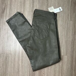 NWT Banana Republic Faux Leather Skinny Pants - 27
